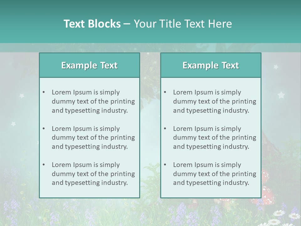 Ilustracja Dziedziniec Chmura PowerPoint Template