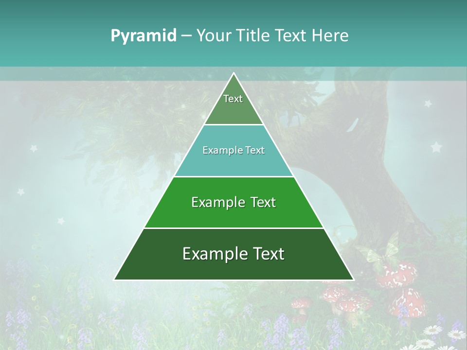 Ilustracja Dziedziniec Chmura PowerPoint Template