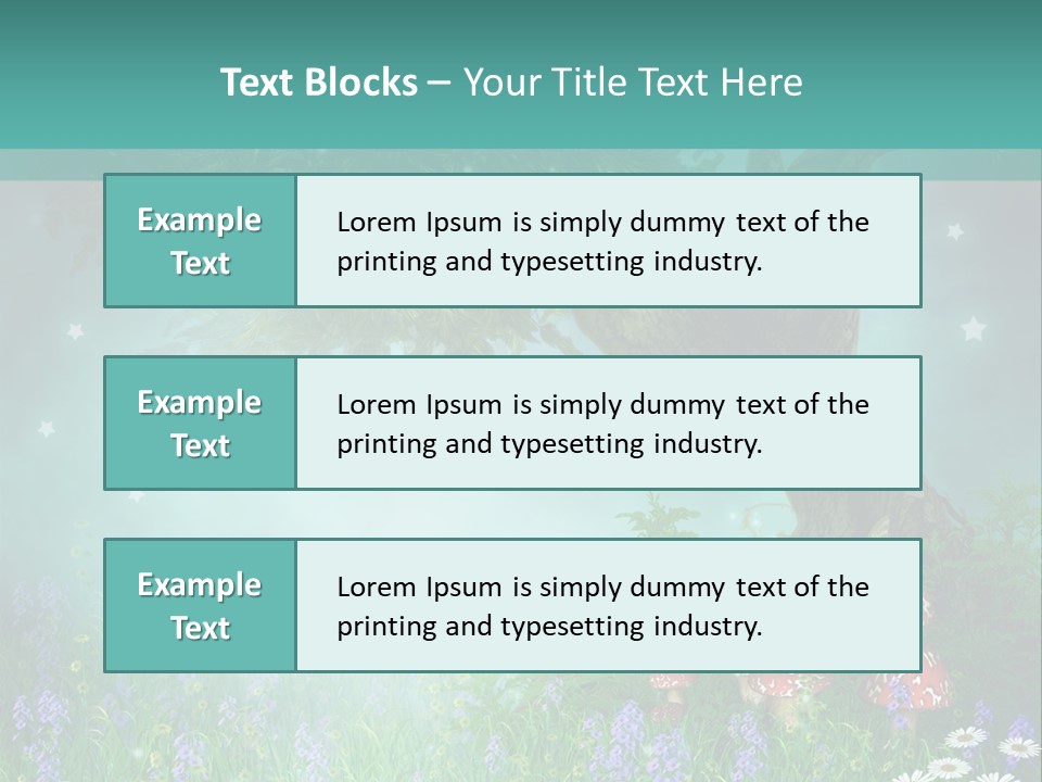 Ilustracja Dziedziniec Chmura PowerPoint Template