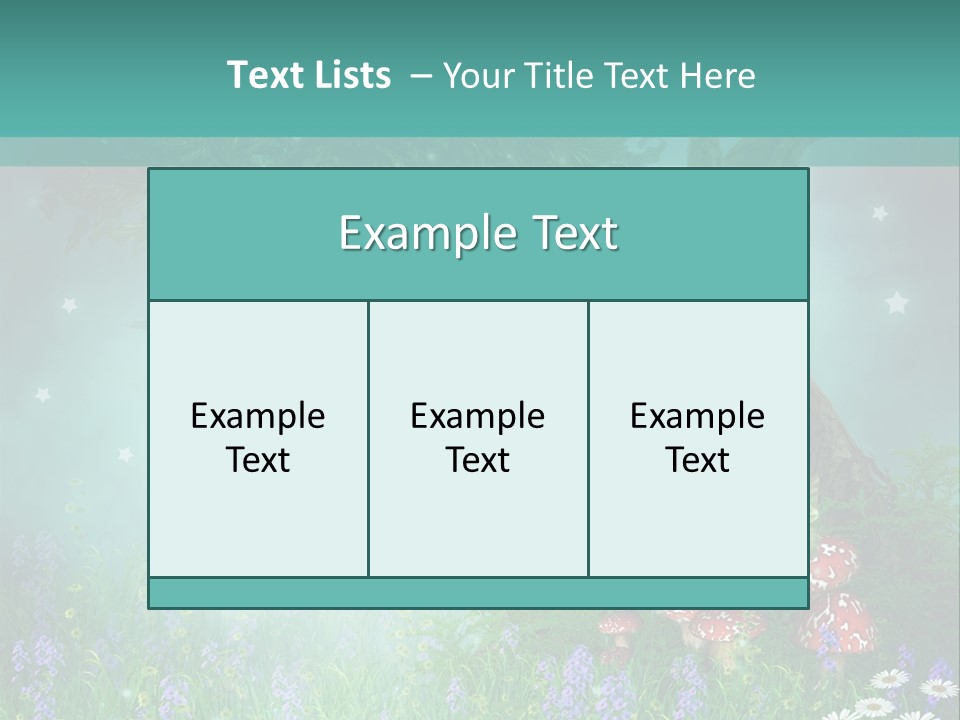 Ilustracja Dziedziniec Chmura PowerPoint Template