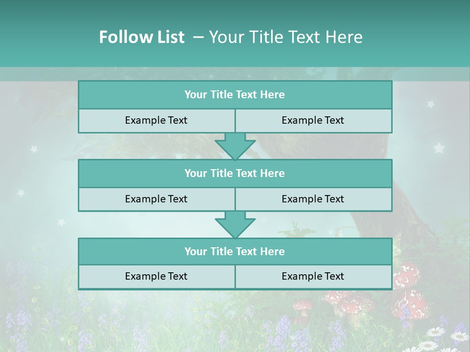Ilustracja Dziedziniec Chmura PowerPoint Template