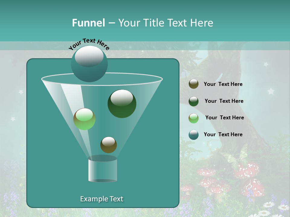 Ilustracja Dziedziniec Chmura PowerPoint Template
