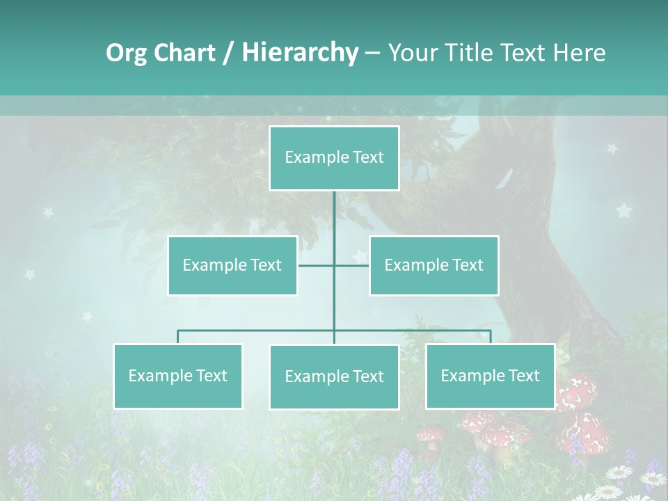 Ilustracja Dziedziniec Chmura PowerPoint Template