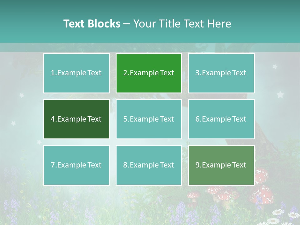 Ilustracja Dziedziniec Chmura PowerPoint Template