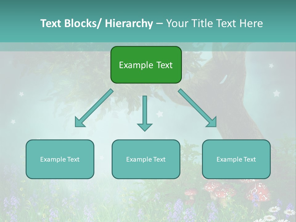 Ilustracja Dziedziniec Chmura PowerPoint Template