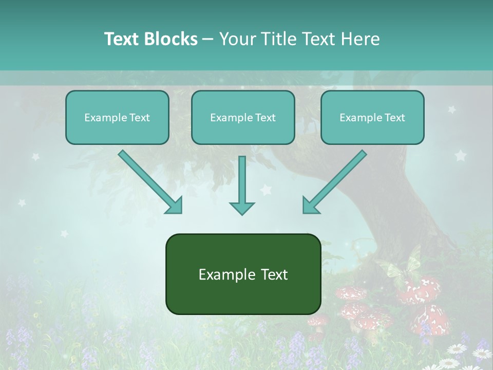 Ilustracja Dziedziniec Chmura PowerPoint Template
