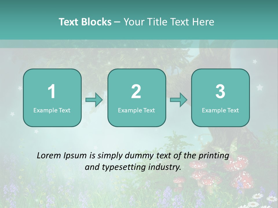 Ilustracja Dziedziniec Chmura PowerPoint Template