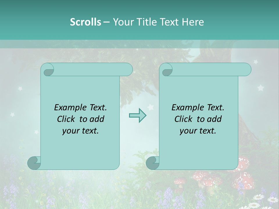 Ilustracja Dziedziniec Chmura PowerPoint Template