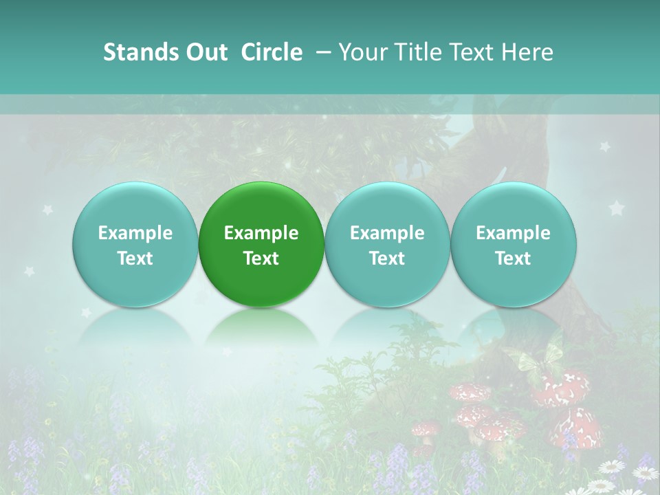 Ilustracja Dziedziniec Chmura PowerPoint Template