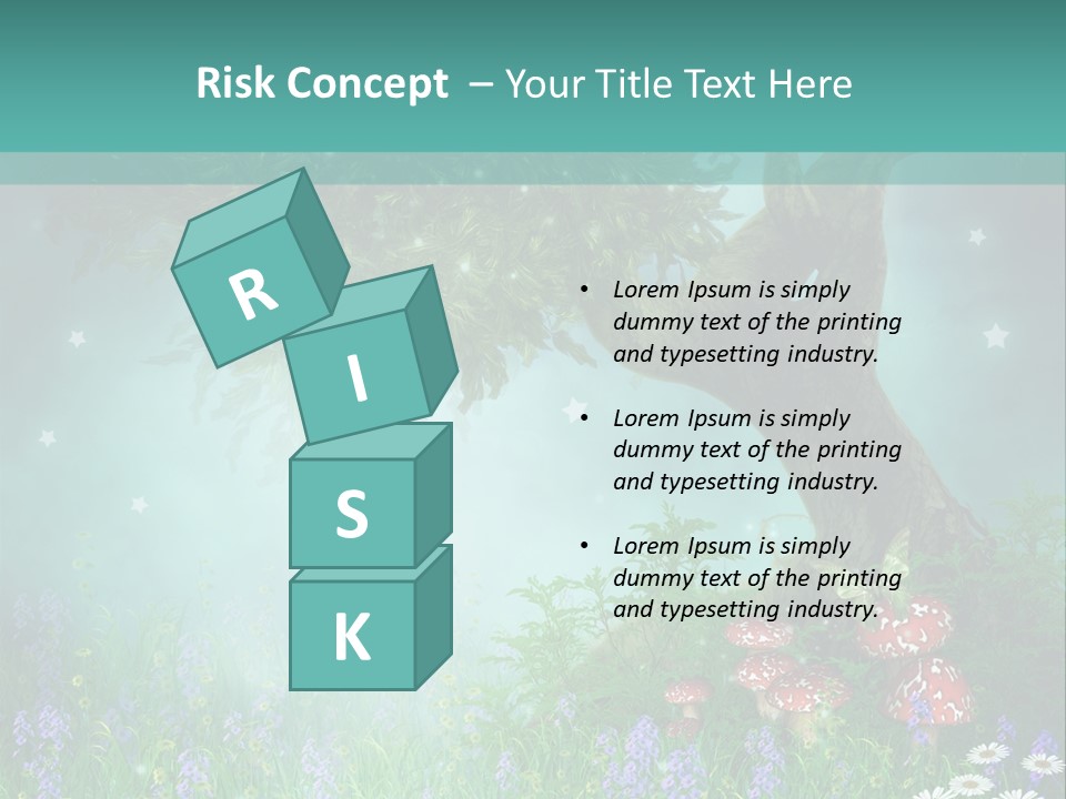 Ilustracja Dziedziniec Chmura PowerPoint Template