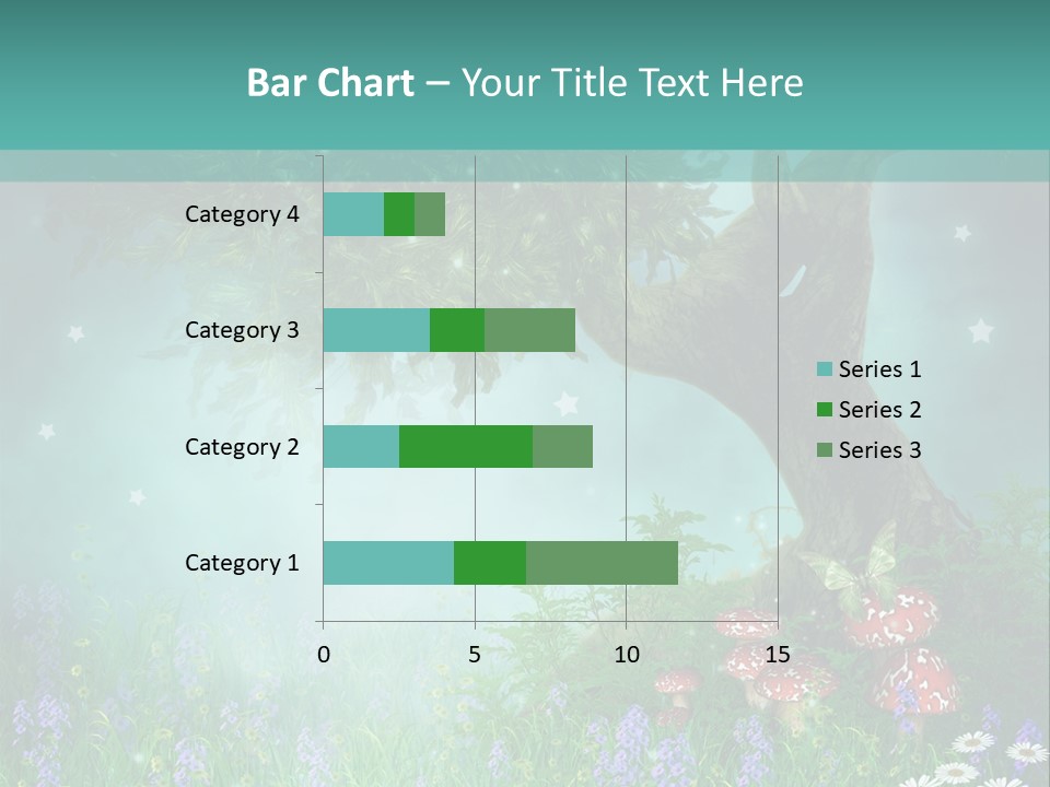 Ilustracja Dziedziniec Chmura PowerPoint Template