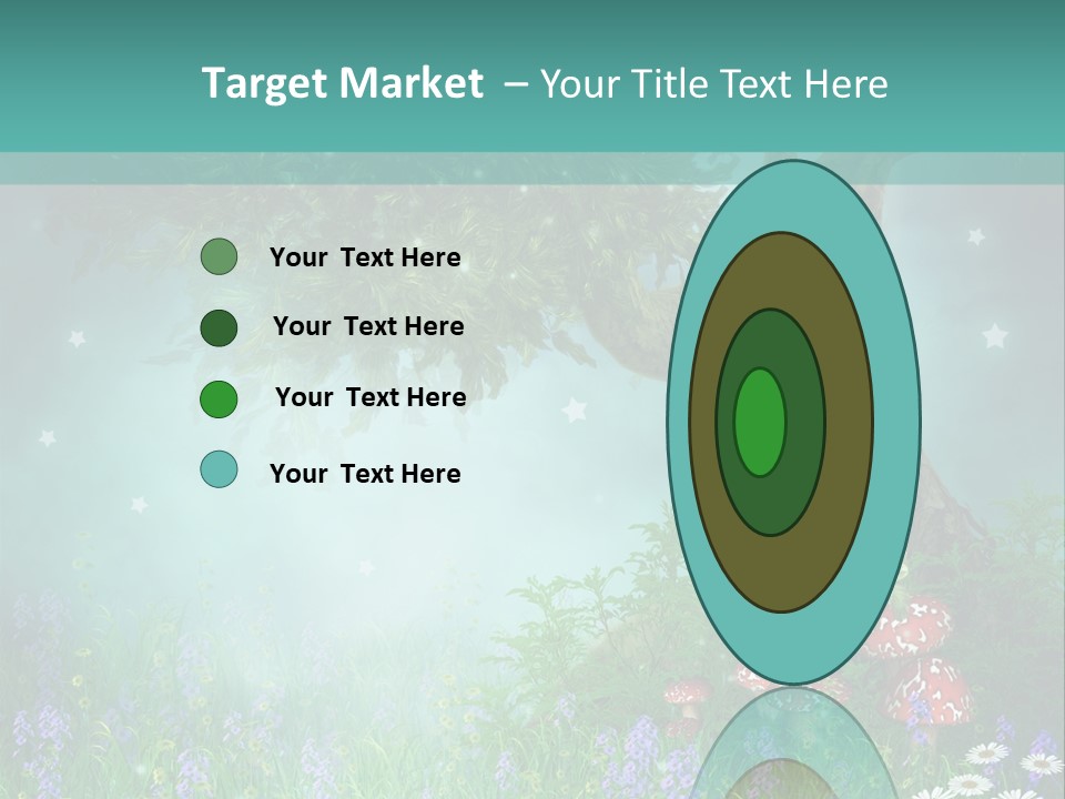 Ilustracja Dziedziniec Chmura PowerPoint Template