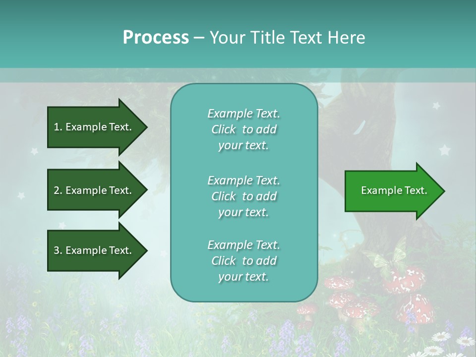 Ilustracja Dziedziniec Chmura PowerPoint Template