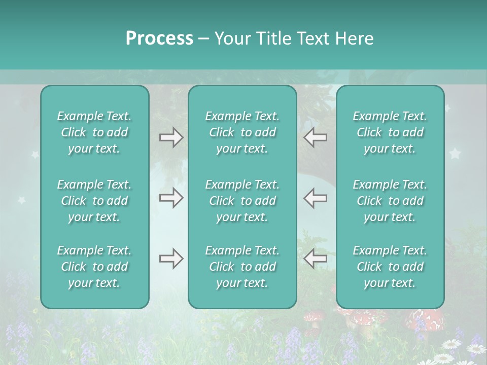Ilustracja Dziedziniec Chmura PowerPoint Template