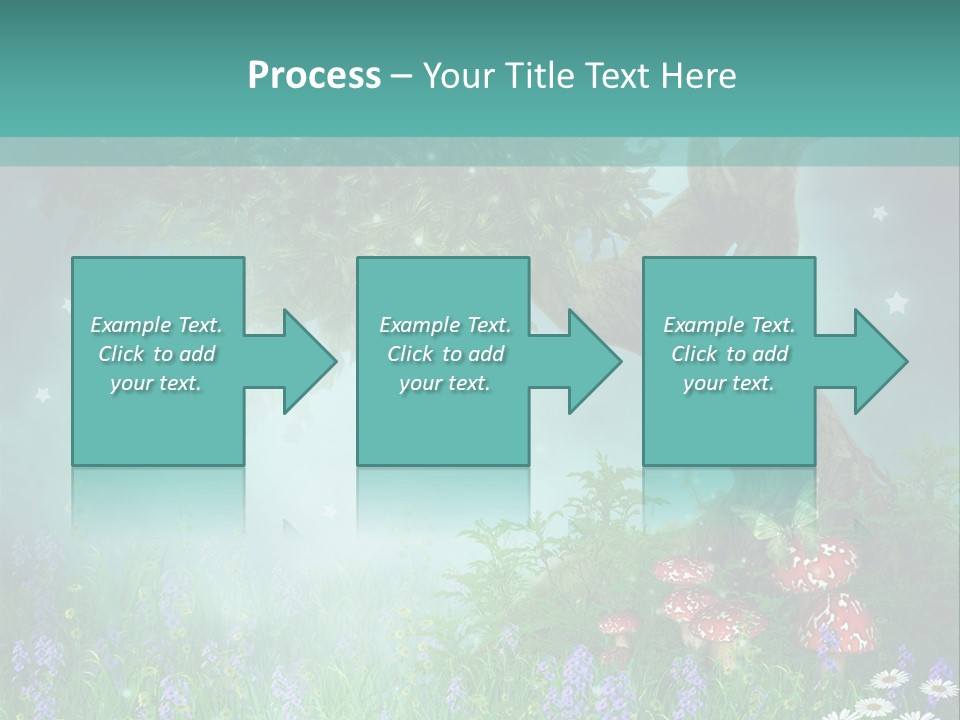 Ilustracja Dziedziniec Chmura PowerPoint Template