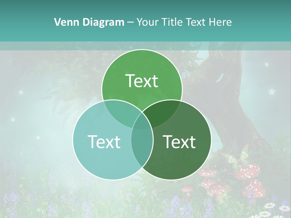 Ilustracja Dziedziniec Chmura PowerPoint Template