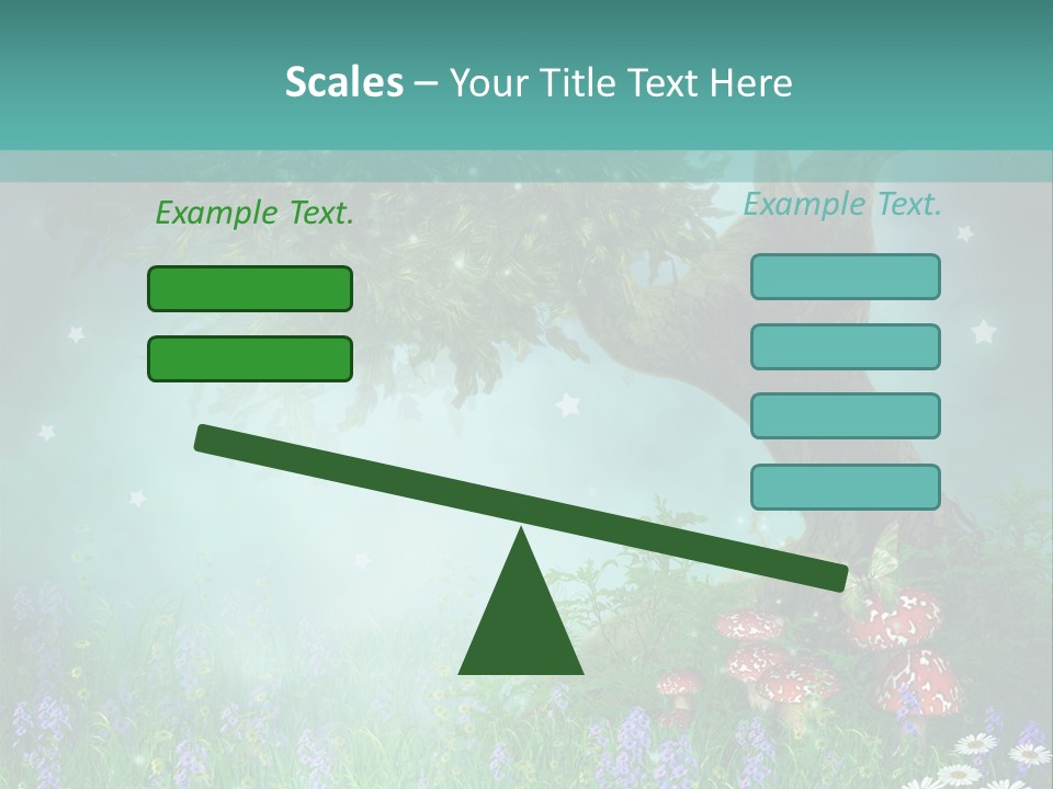 Ilustracja Dziedziniec Chmura PowerPoint Template