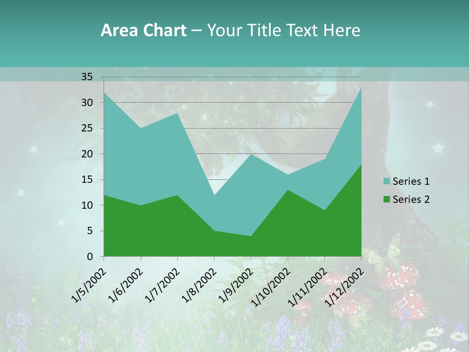 Ilustracja Dziedziniec Chmura PowerPoint Template