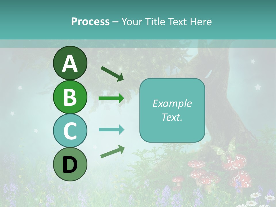 Ilustracja Dziedziniec Chmura PowerPoint Template