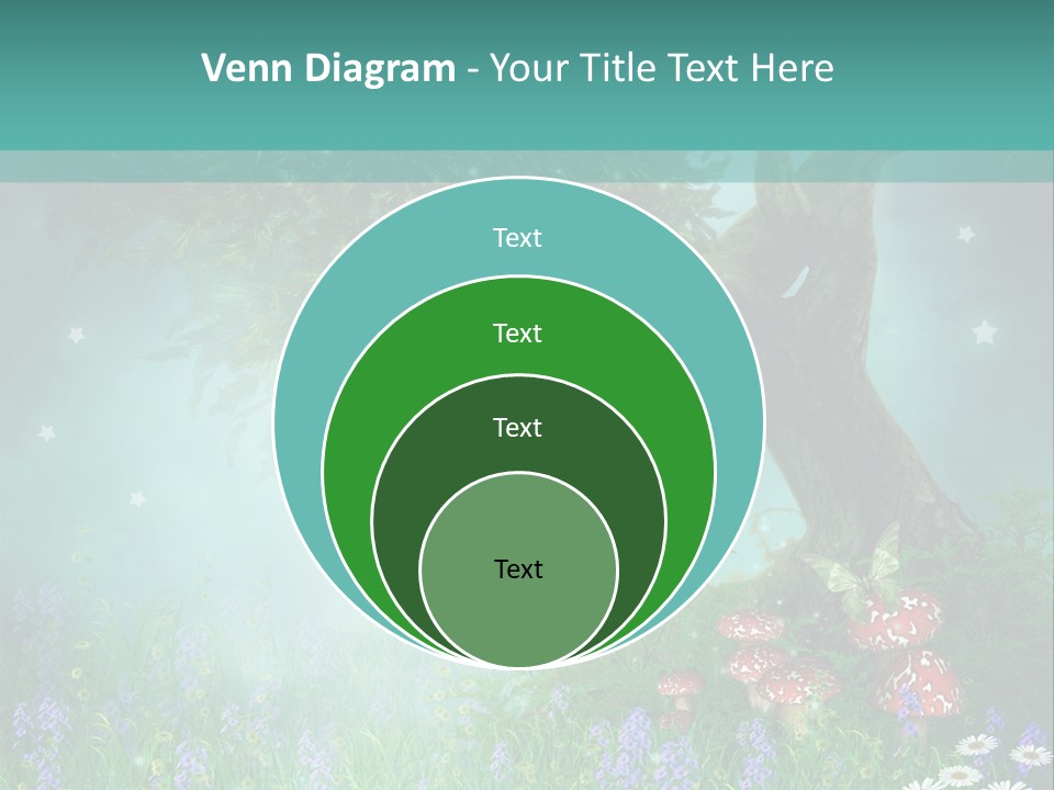 Ilustracja Dziedziniec Chmura PowerPoint Template