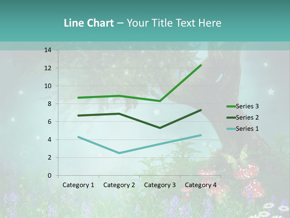 Ilustracja Dziedziniec Chmura PowerPoint Template