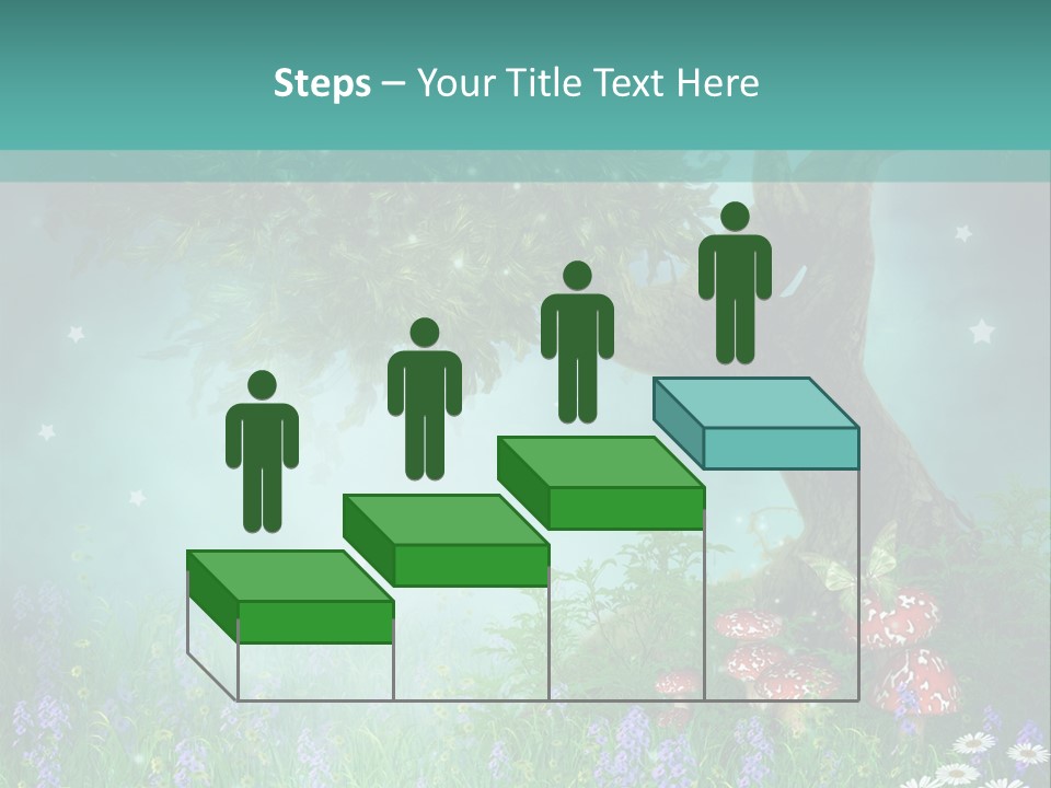 Ilustracja Dziedziniec Chmura PowerPoint Template