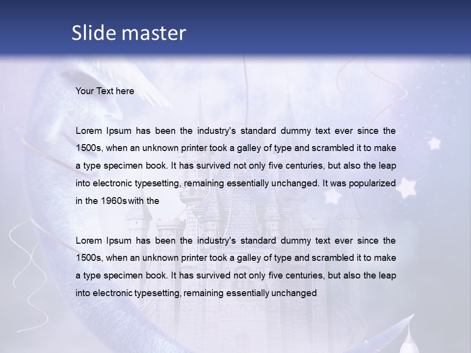 Ksi Fantasy Woda PowerPoint Template