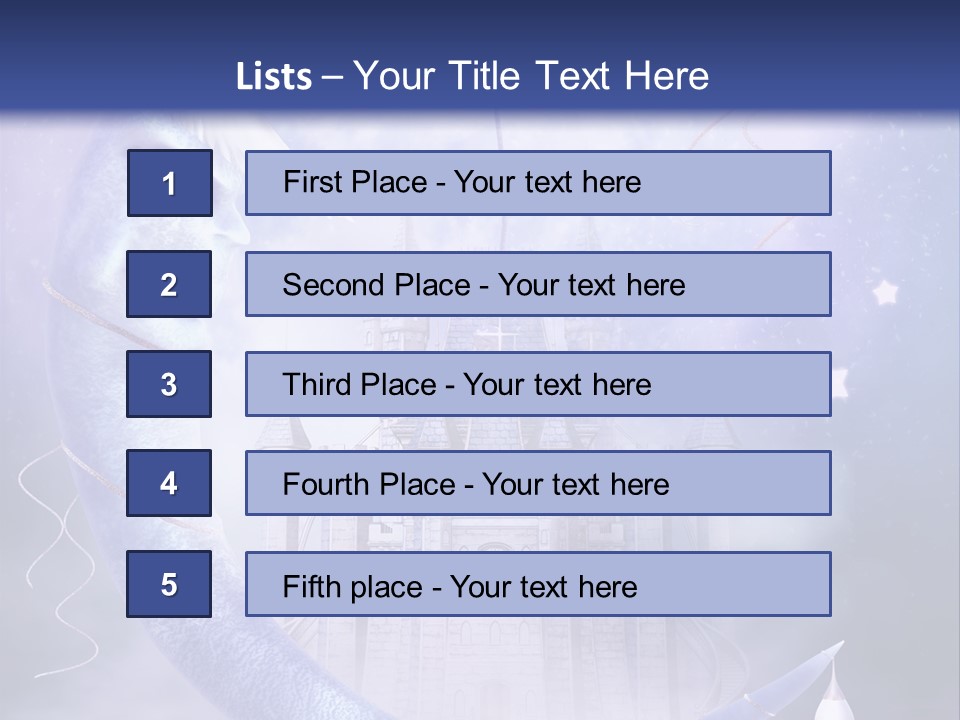 Ksi Fantasy Woda PowerPoint Template