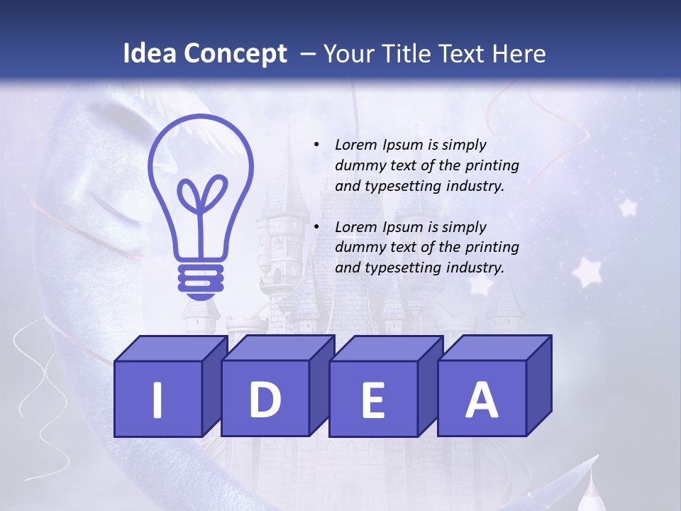 Ksi Fantasy Woda PowerPoint Template