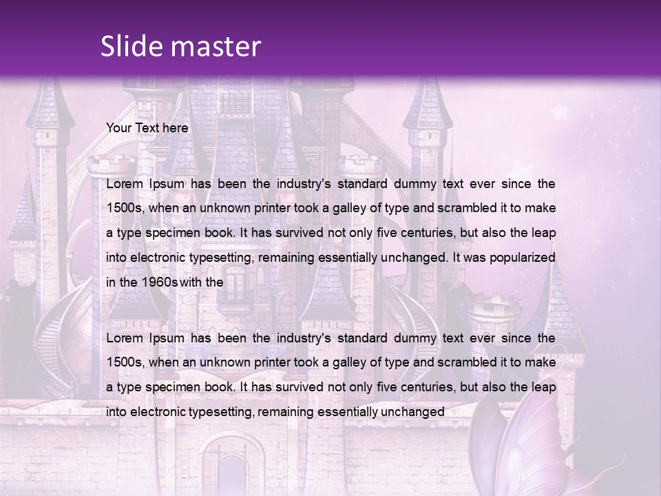 Ksi Zaczarowany Zamek PowerPoint Template