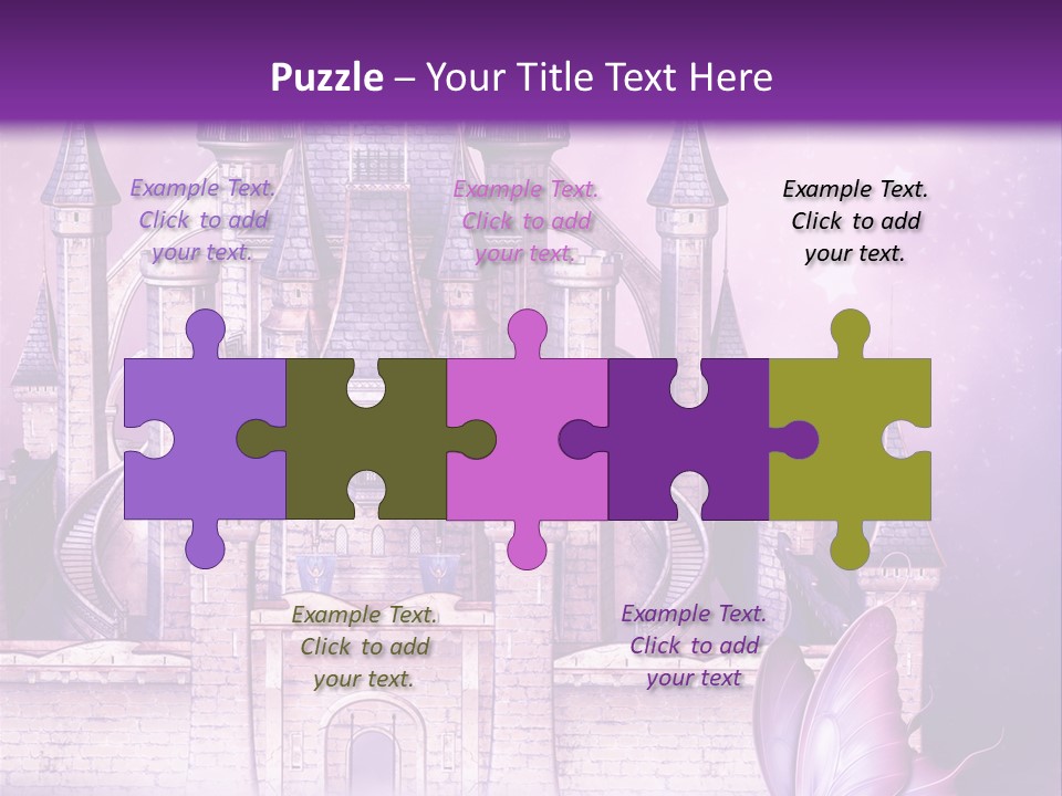 Ksi Zaczarowany Zamek PowerPoint Template