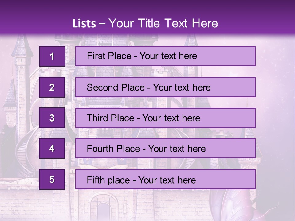 Ksi Zaczarowany Zamek PowerPoint Template