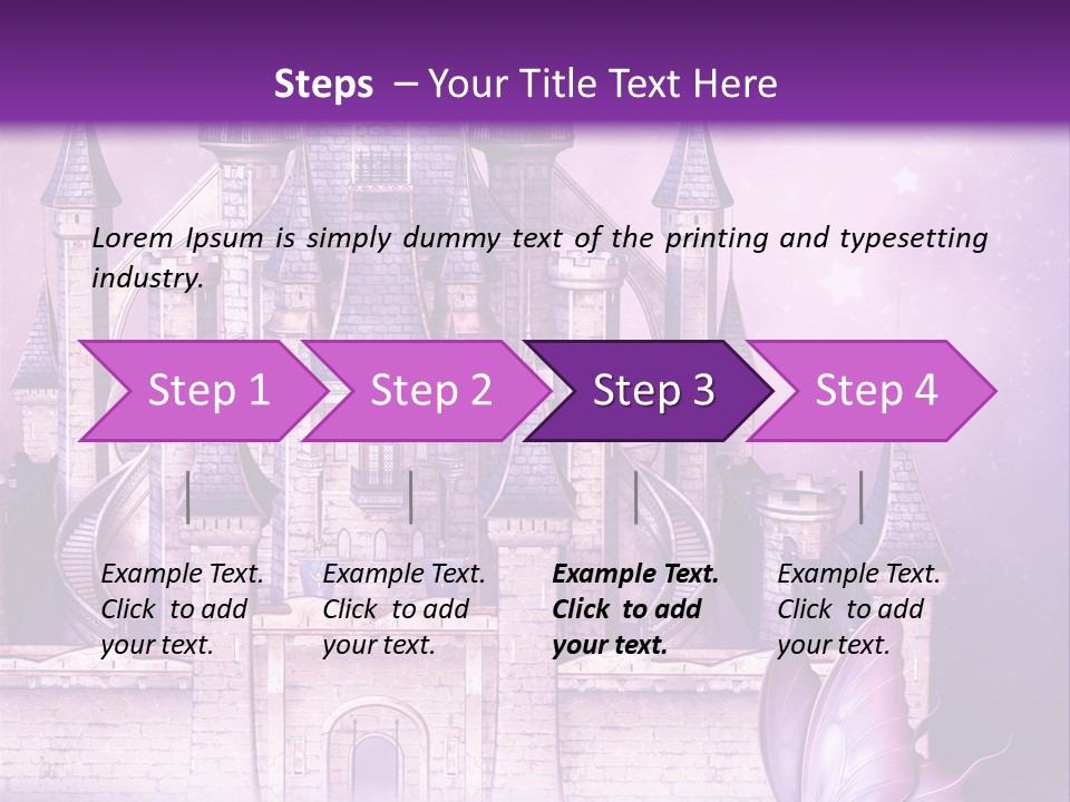 Ksi Zaczarowany Zamek PowerPoint Template
