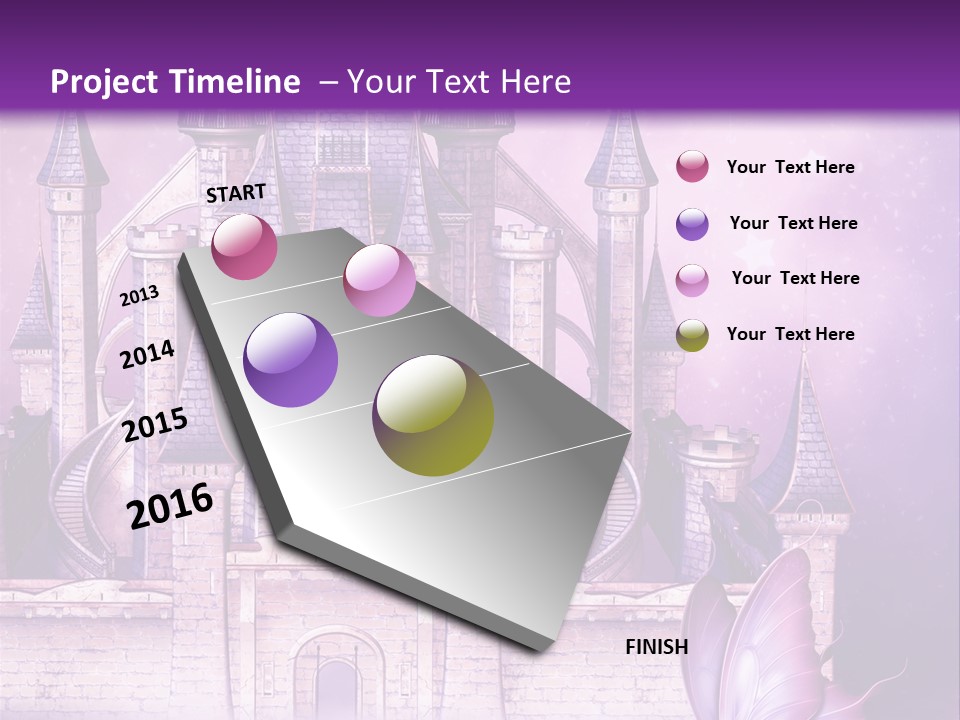 Ksi Zaczarowany Zamek PowerPoint Template