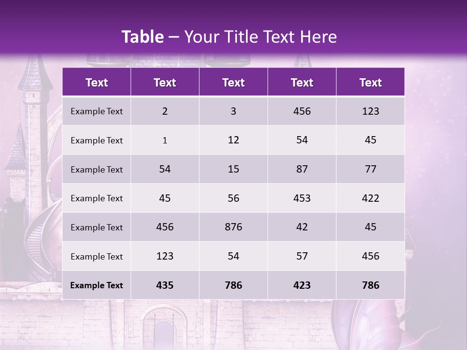 Ksi Zaczarowany Zamek PowerPoint Template