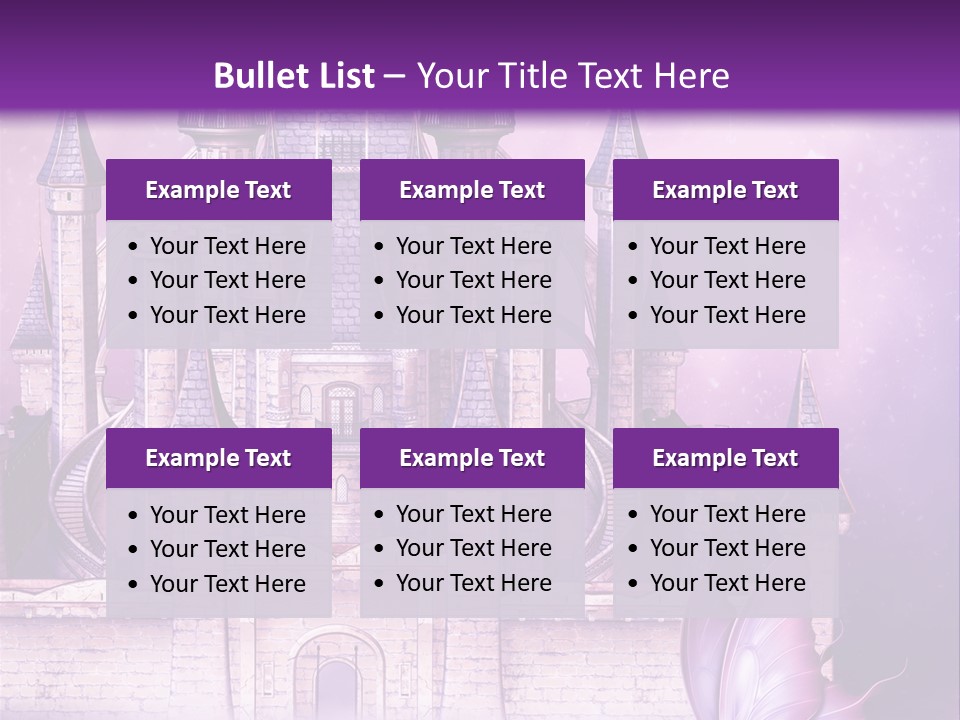 Ksi Zaczarowany Zamek PowerPoint Template