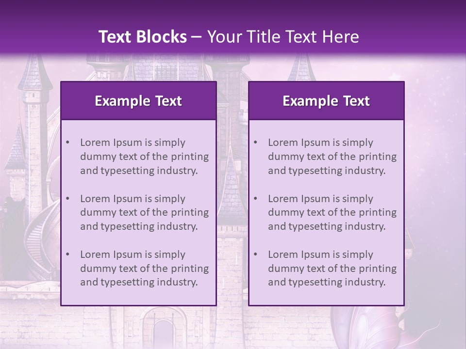 Ksi Zaczarowany Zamek PowerPoint Template