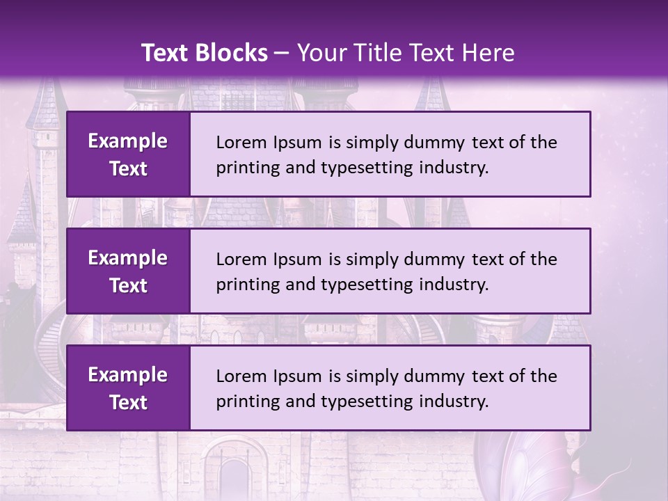 Ksi Zaczarowany Zamek PowerPoint Template