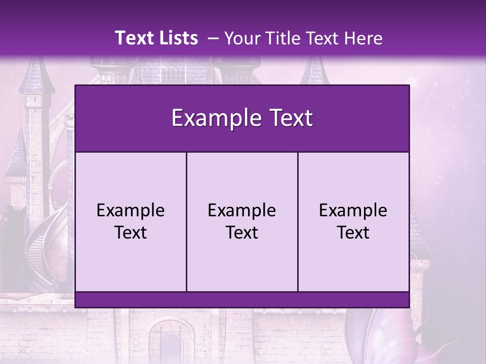 Ksi Zaczarowany Zamek PowerPoint Template
