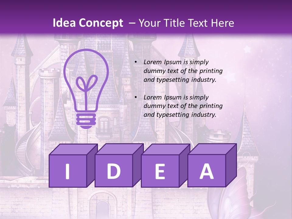 Ksi Zaczarowany Zamek PowerPoint Template