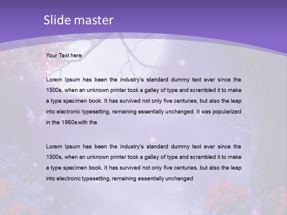 Zaczarowany Ilustracja Ksi PowerPoint Template