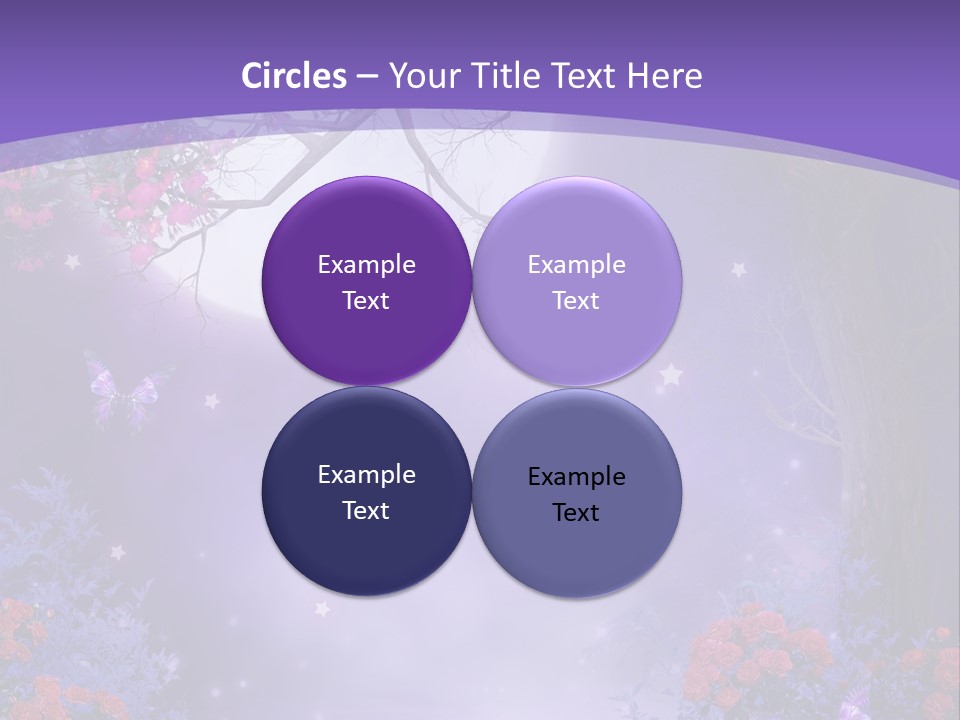 Zaczarowany Ilustracja Ksi PowerPoint Template