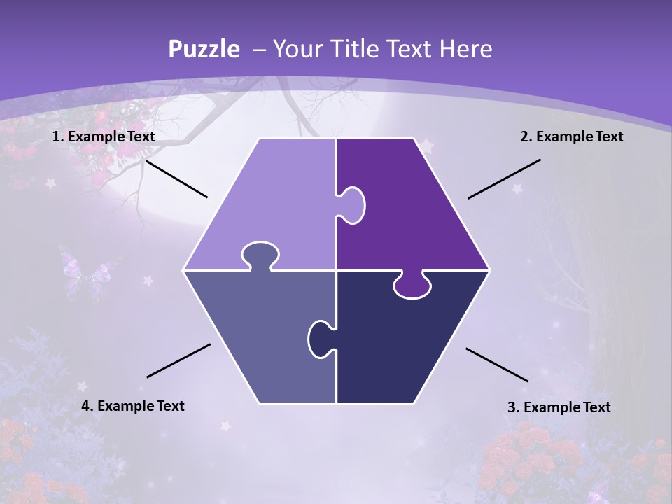 Zaczarowany Ilustracja Ksi PowerPoint Template