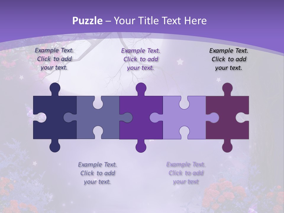 Zaczarowany Ilustracja Ksi PowerPoint Template