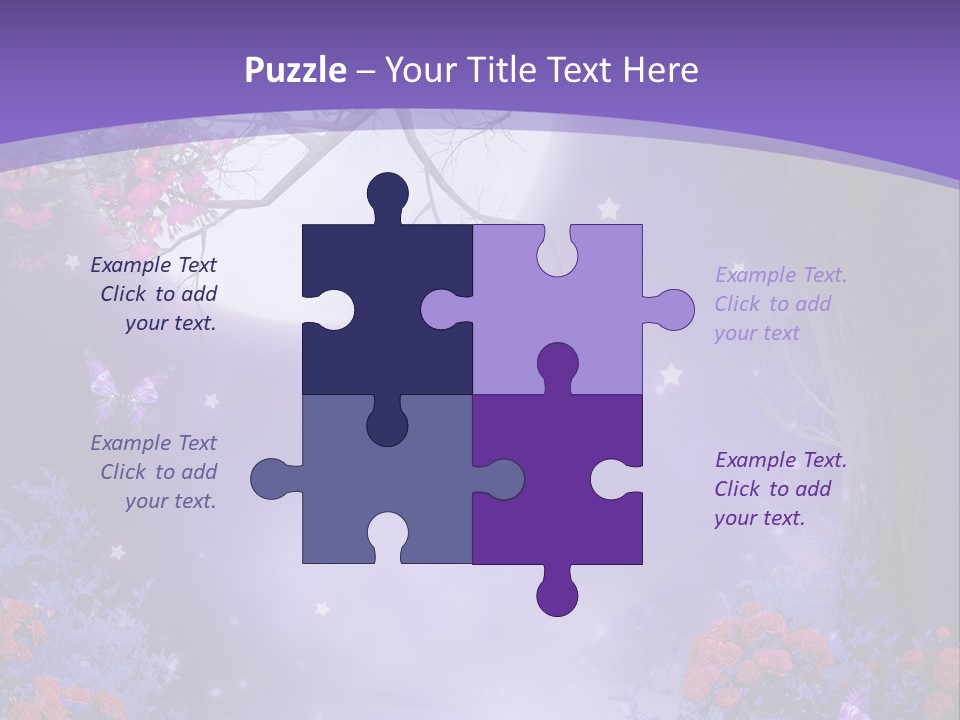 Zaczarowany Ilustracja Ksi PowerPoint Template