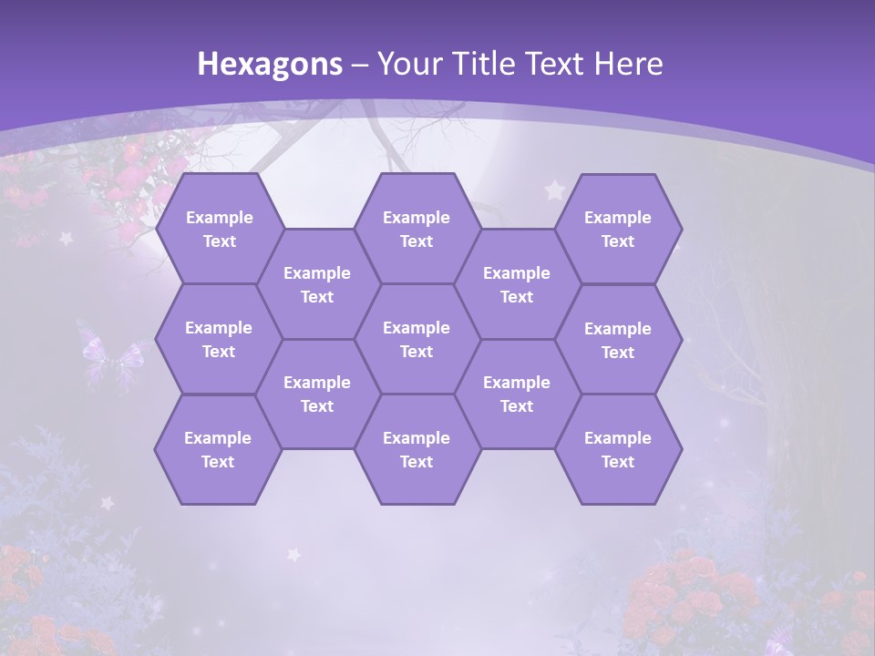 Zaczarowany Ilustracja Ksi PowerPoint Template