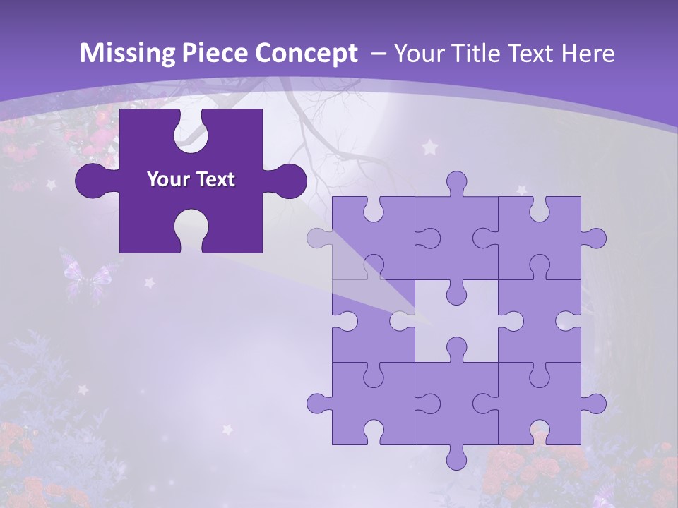 Zaczarowany Ilustracja Ksi PowerPoint Template