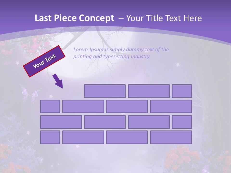 Zaczarowany Ilustracja Ksi PowerPoint Template