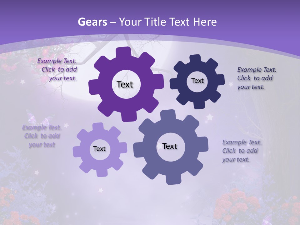 Zaczarowany Ilustracja Ksi PowerPoint Template