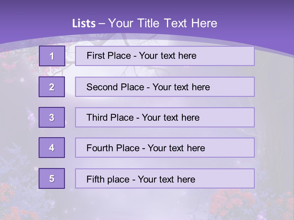 Zaczarowany Ilustracja Ksi PowerPoint Template